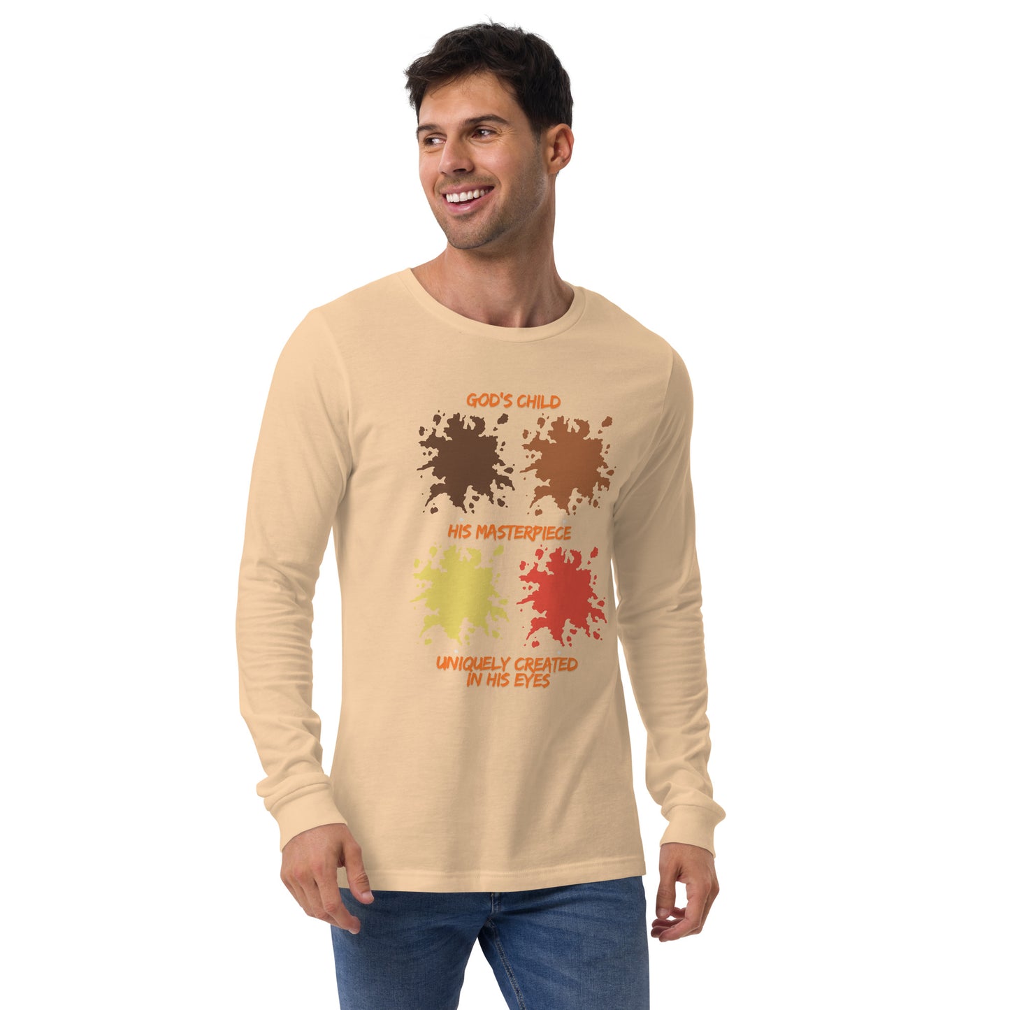 God's Masterpiece Inspirational lightweight Unisex Long Sleeve T Shirt