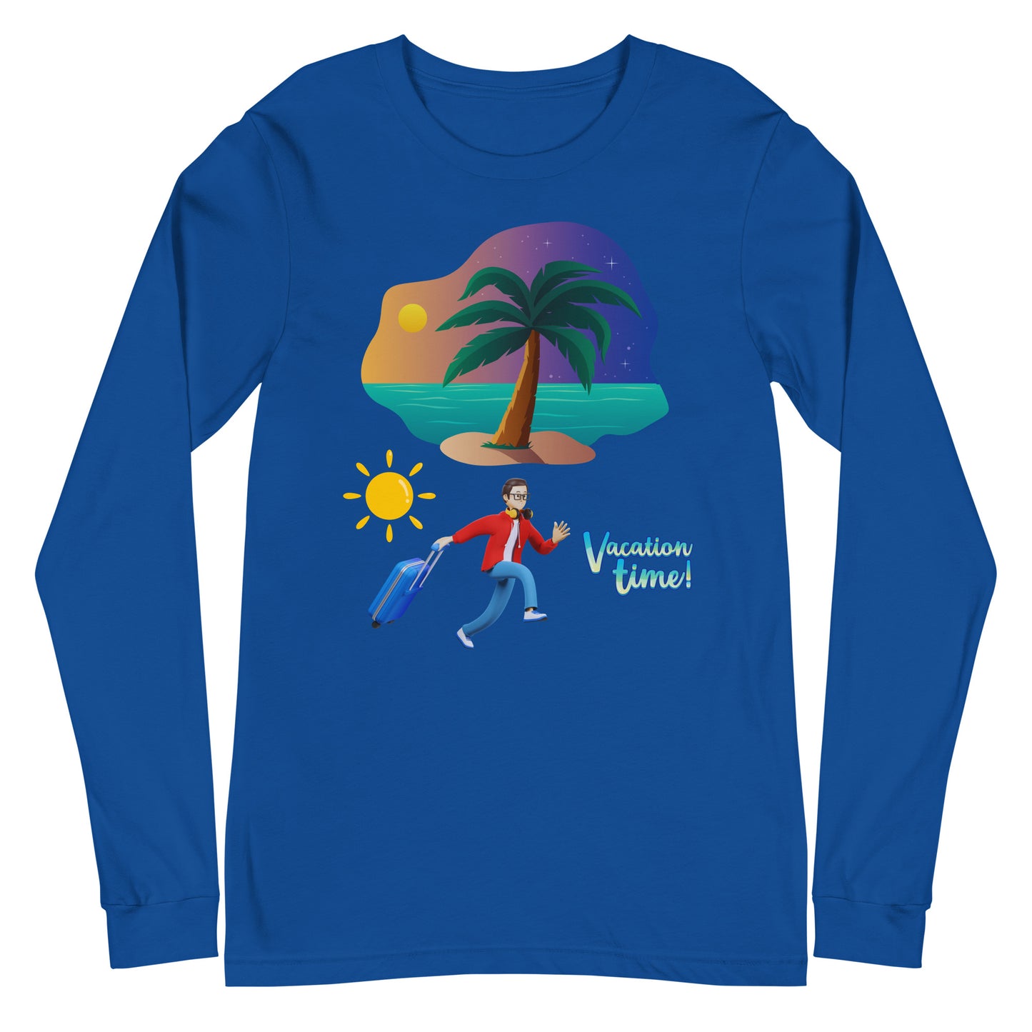 Vacation Inspirational  lightweight Long Sleeve T shirt