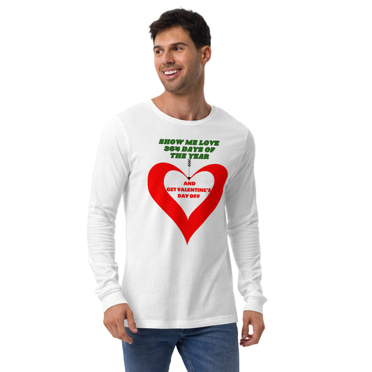 Valentine's Day Unisex Long Sleeve T shirt