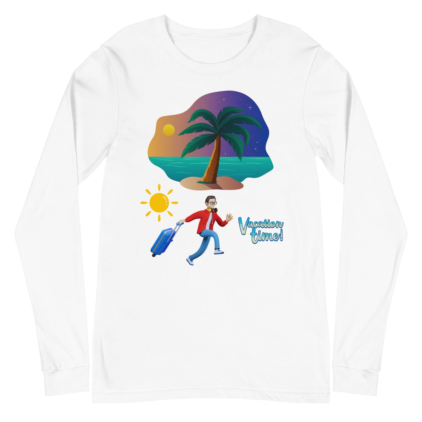 Vacation Inspirational  lightweight Long Sleeve T shirt