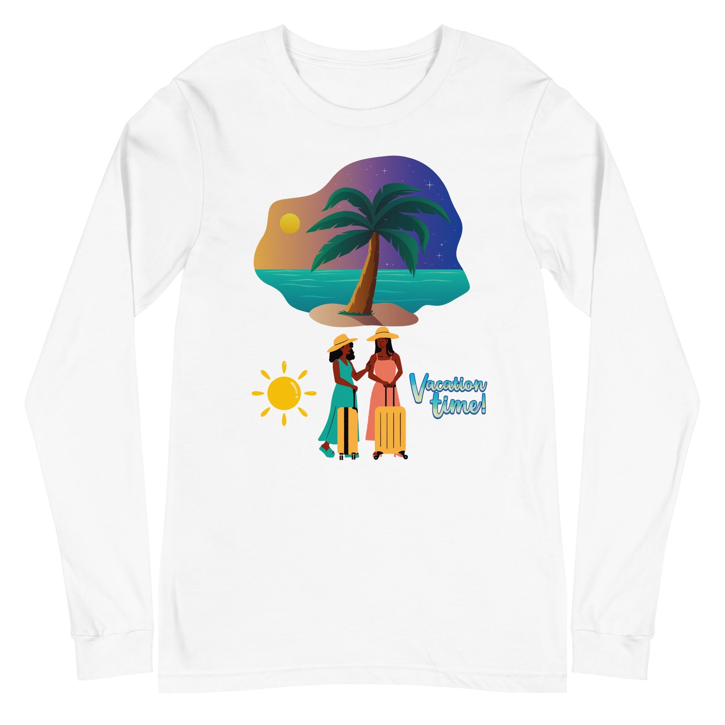 Vacation Inspirational  lightweight Long Sleeve T shirt