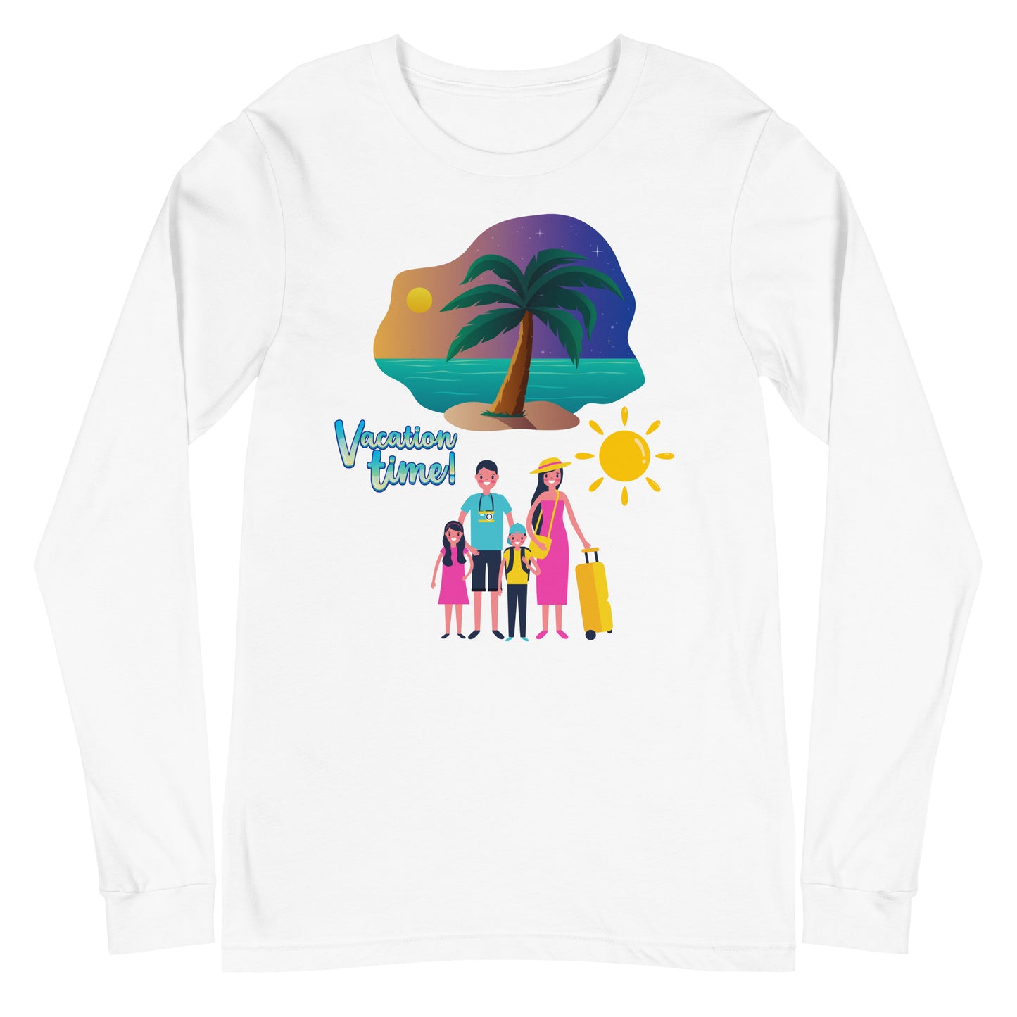 Vacation Inspirational  lightweight Long Sleeve T shirt