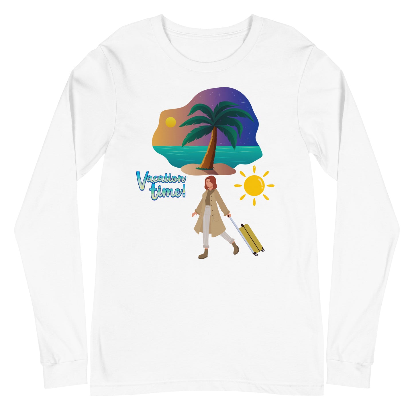 Vacation Inspirational  lightweight Long Sleeve T shirt