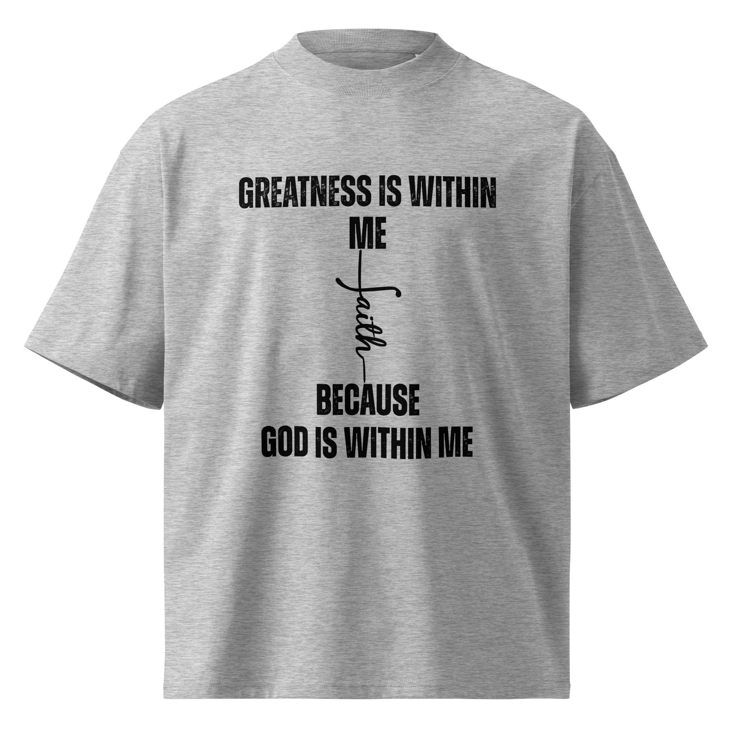 Christian Inspirational Oversized High Neck T-Shirt Unisex