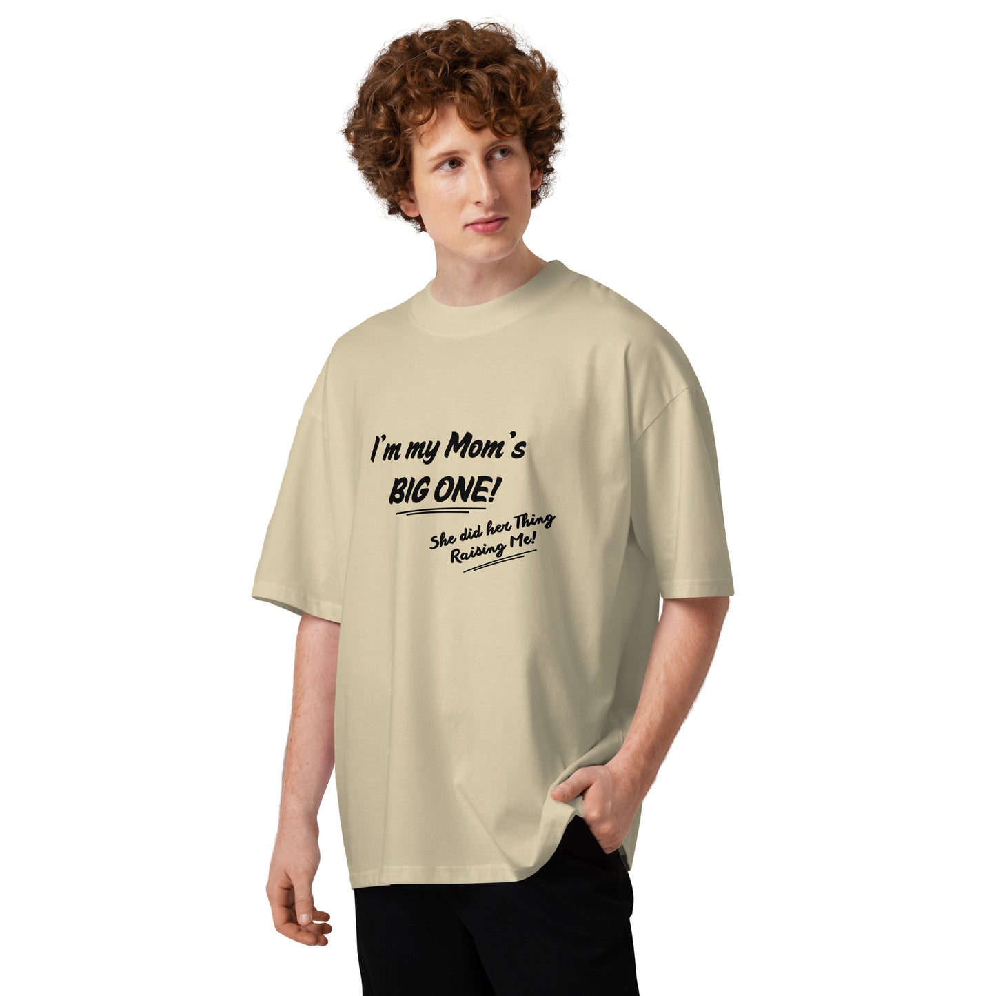 Mother's Day Unisex Organic Oversized High Neck T Shirt