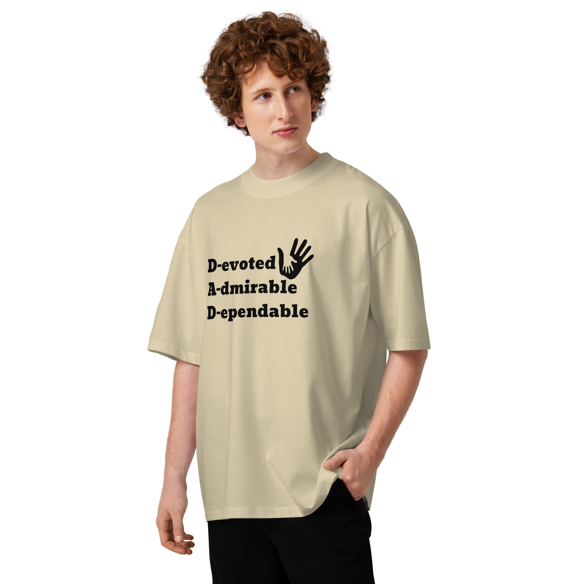 Father's Day Inspirational Oversized High Neck T Shirt
