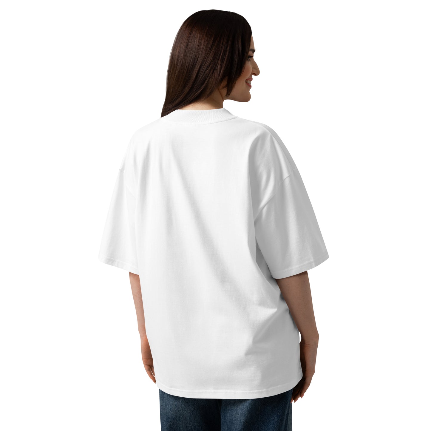 Keep Showing Up Christian Oversized High Neck Unisex T Shirt