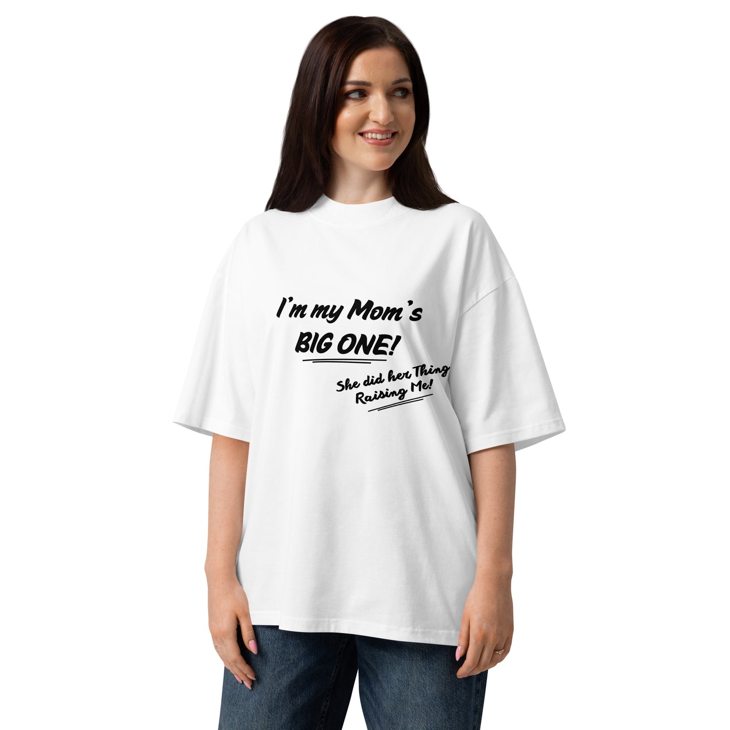Mother's Day Unisex Organic Oversized High Neck T Shirt