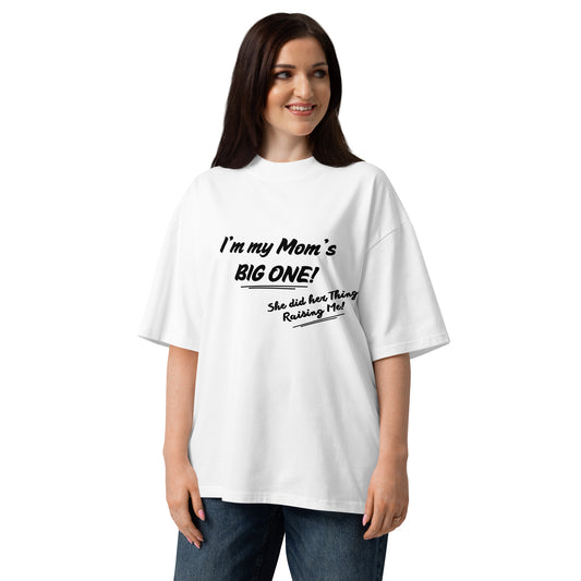 Mother's Day Unisex Organic Oversized High Neck T Shirt