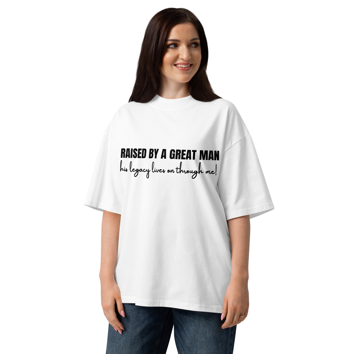 Father's Day Inspirational Oversized High Neck T Shirt