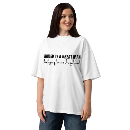 Father's Day Inspirational Oversized High Neck T Shirt