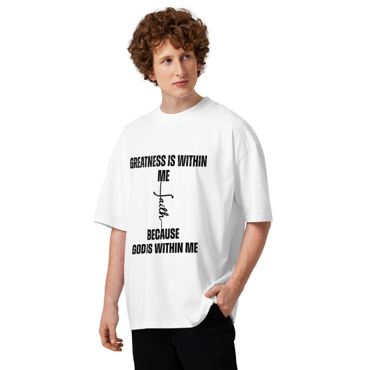 Christian Inspirational Oversized High Neck T-Shirt Unisex