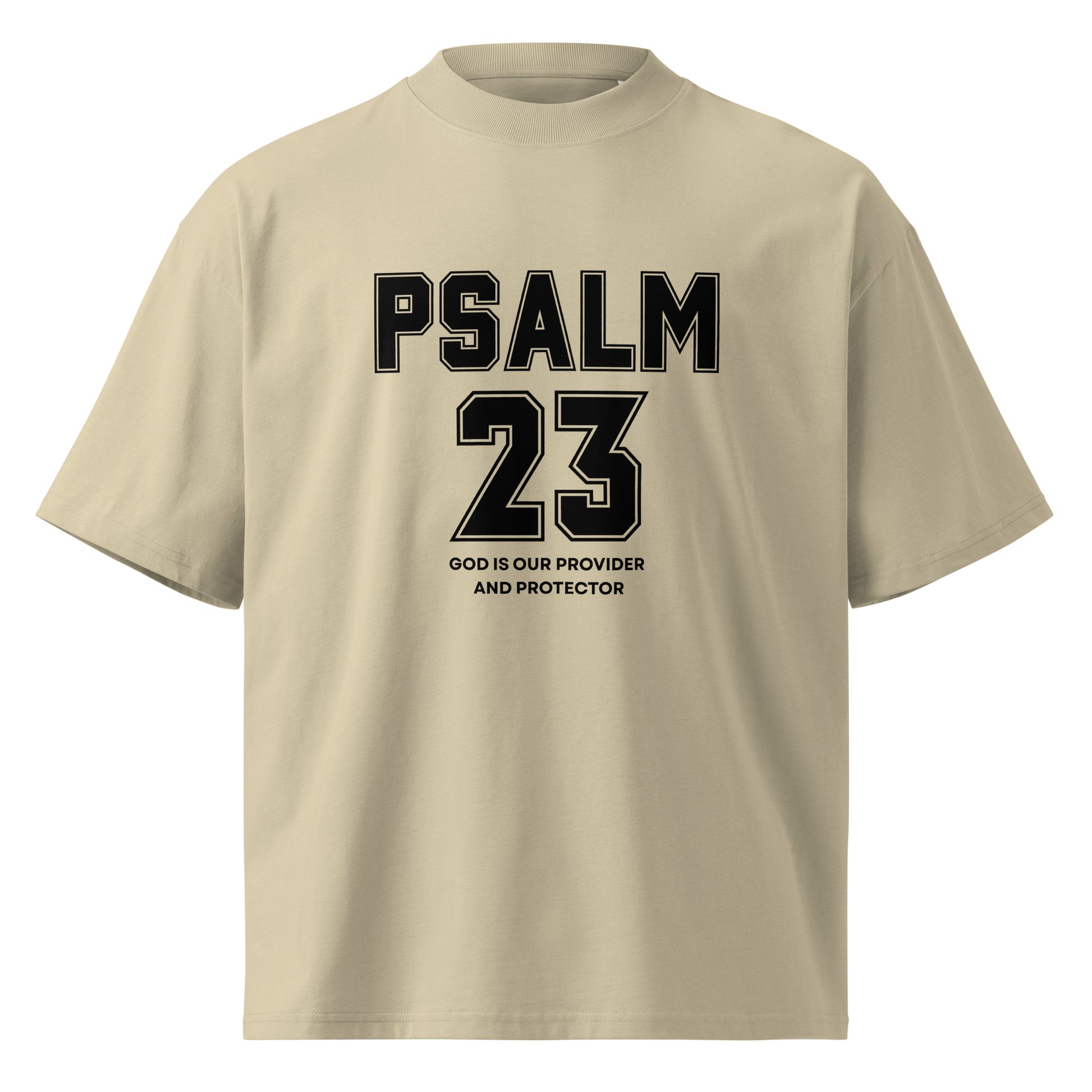 Psalm 23 Christian Inspirational Oversized High Neck T Shirt Unisex