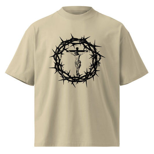 Jesus Inspirational Unisex Organic Oversized High Neck T Shirt
