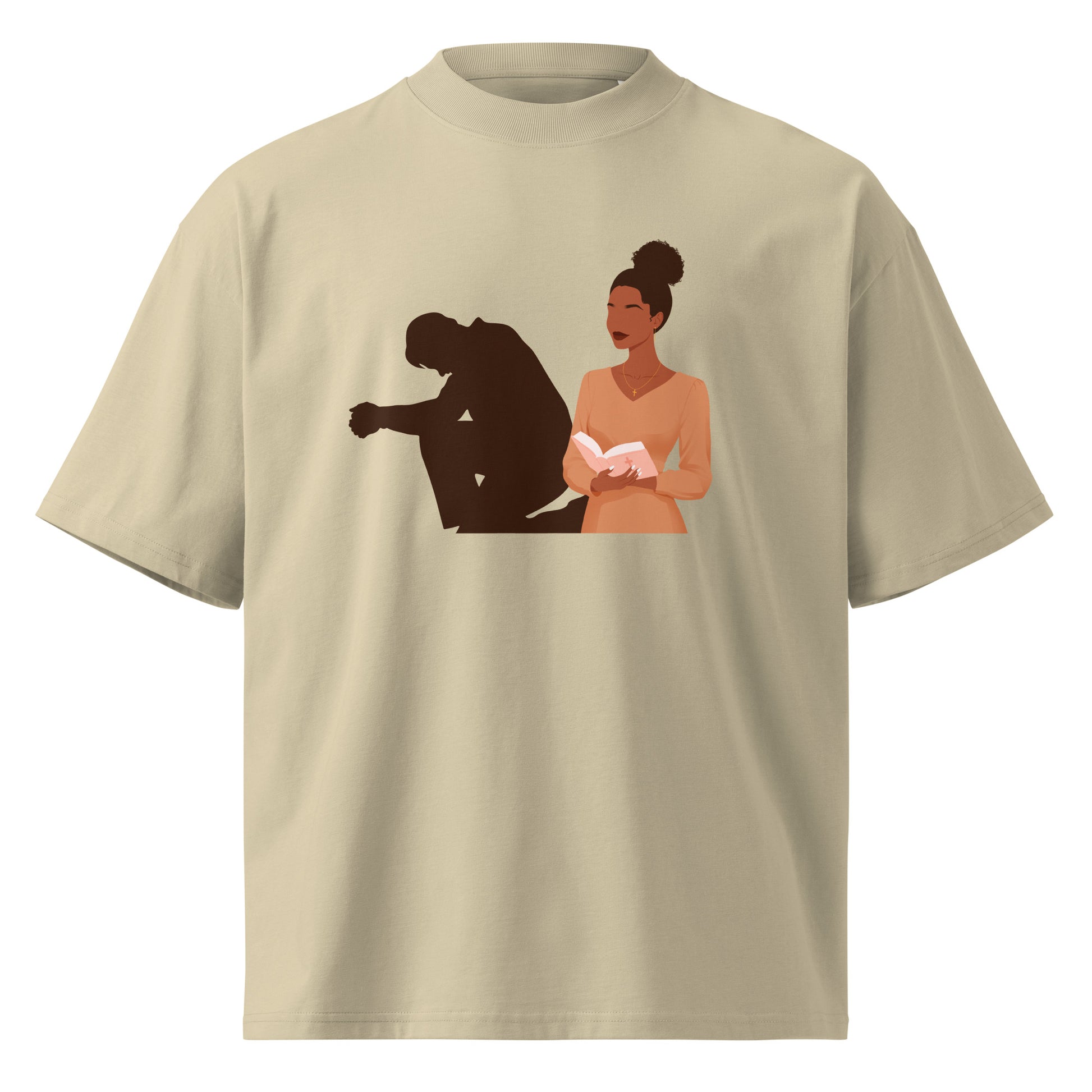 Christian Inspirational oversized high neck t-shirt unisex