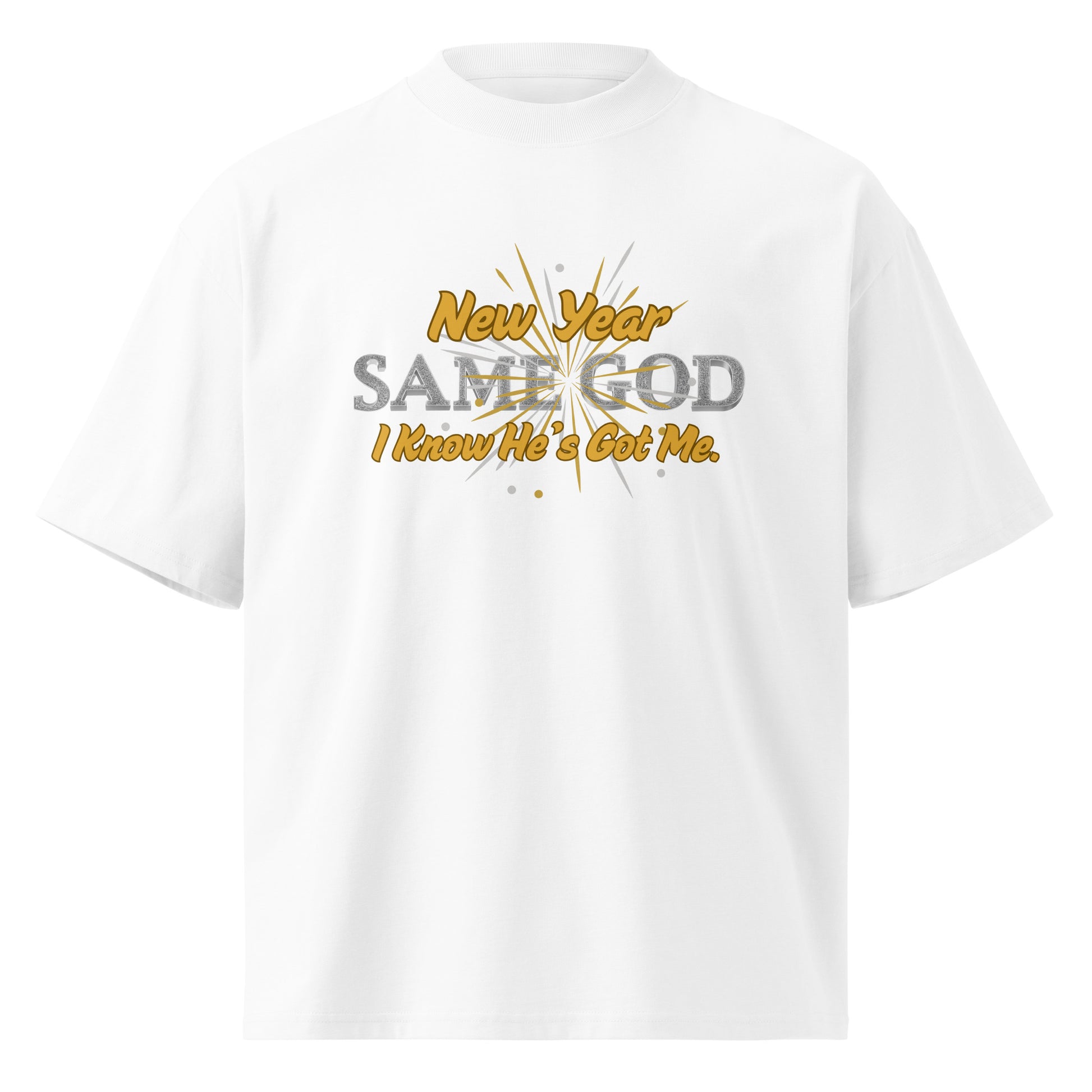 New Year T shirt Unisex Organic Oversized High Neck Shirt