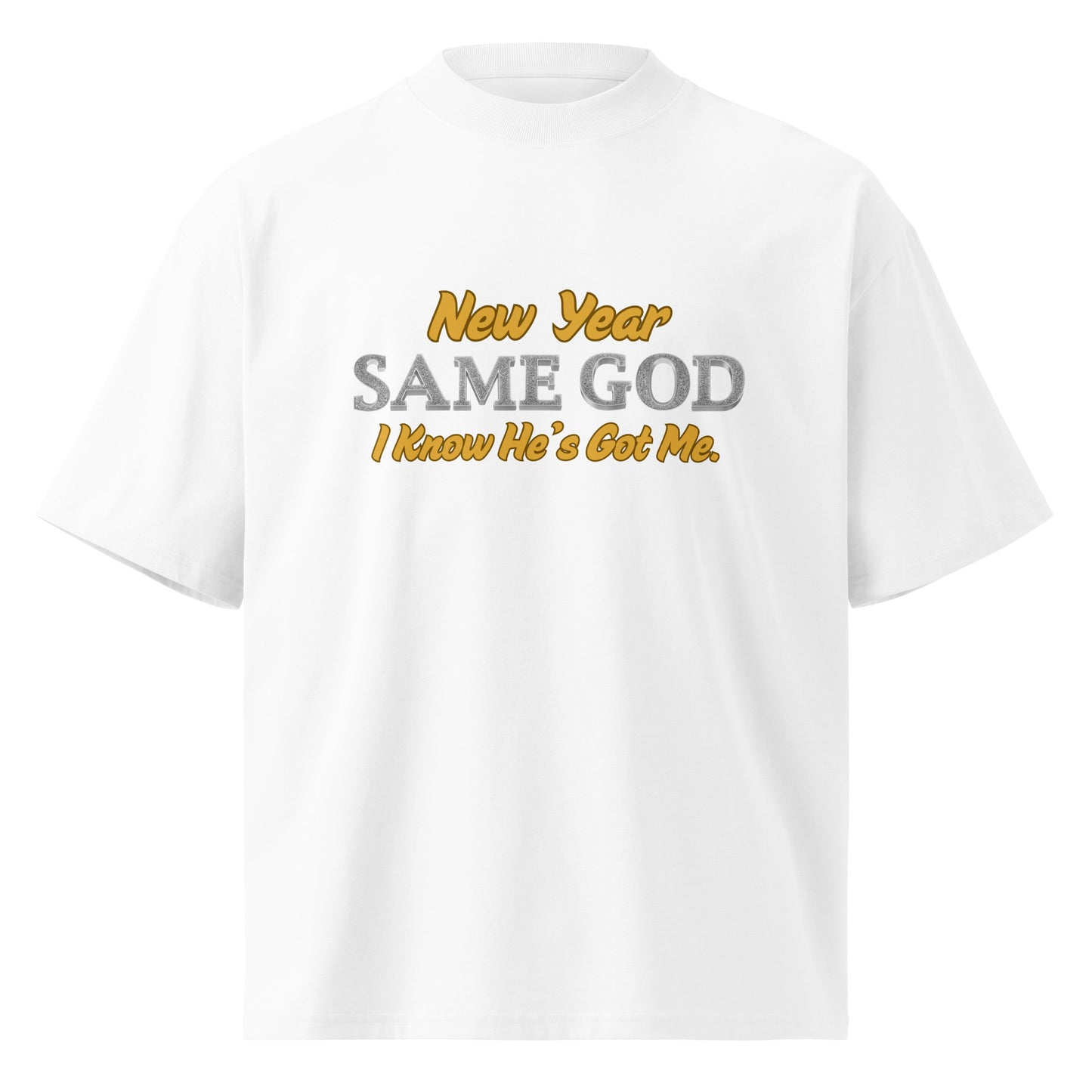 New Year T shirt Unisex organic oversized high neck shirt