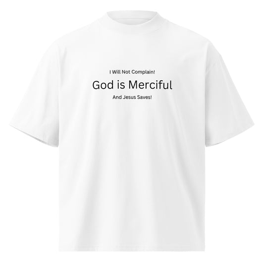 Inspirational Unisex Organic Oversized High Neck T Shirt