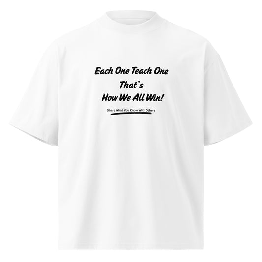 Motivational Unisex oversized high neck t-shirt