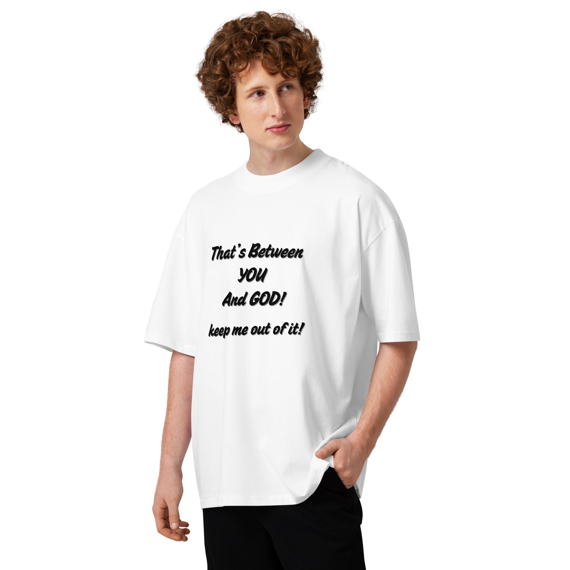 Christian Inspirational Unisex Organic Oversized High Neck T Shirt