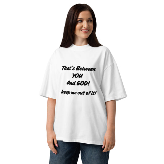 Christian Inspirational Unisex Organic Oversized High Neck T Shirt