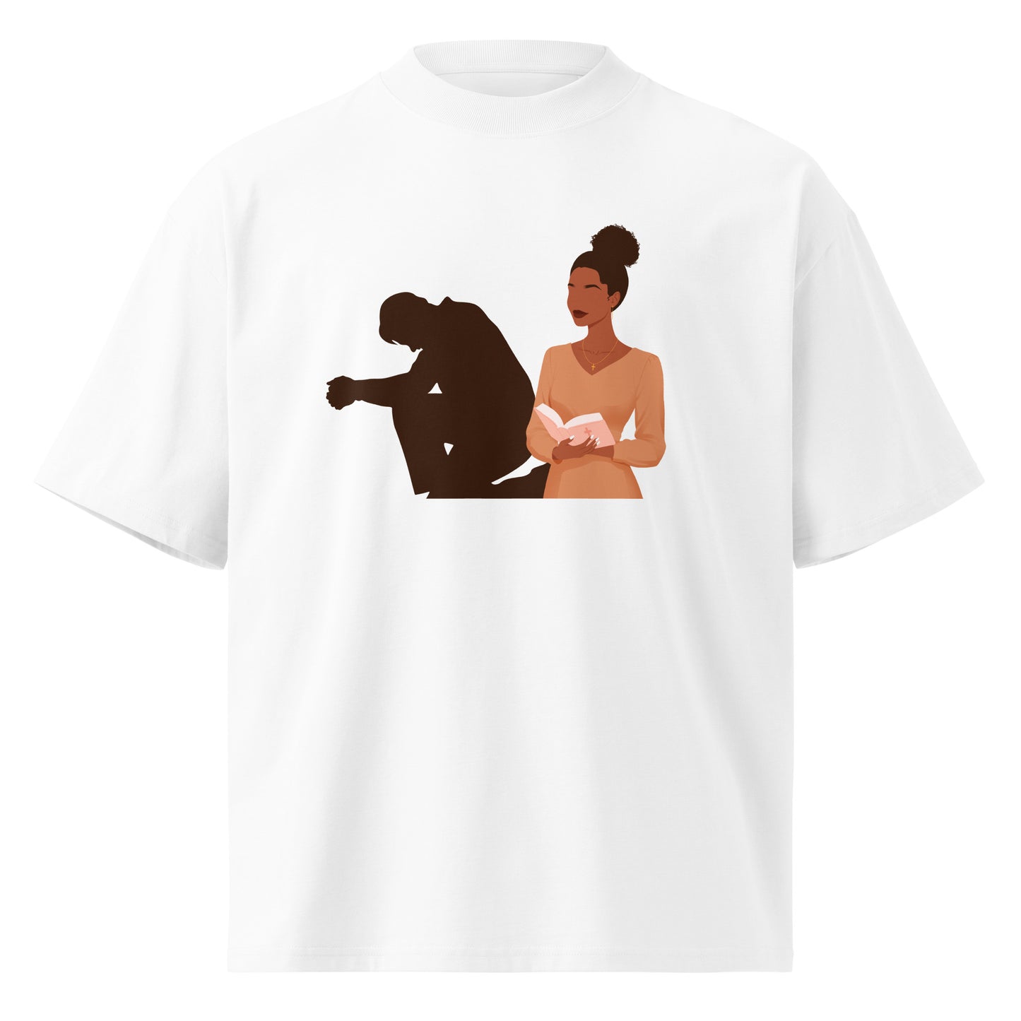 Christian Inspirational oversized high neck t-shirt unisex