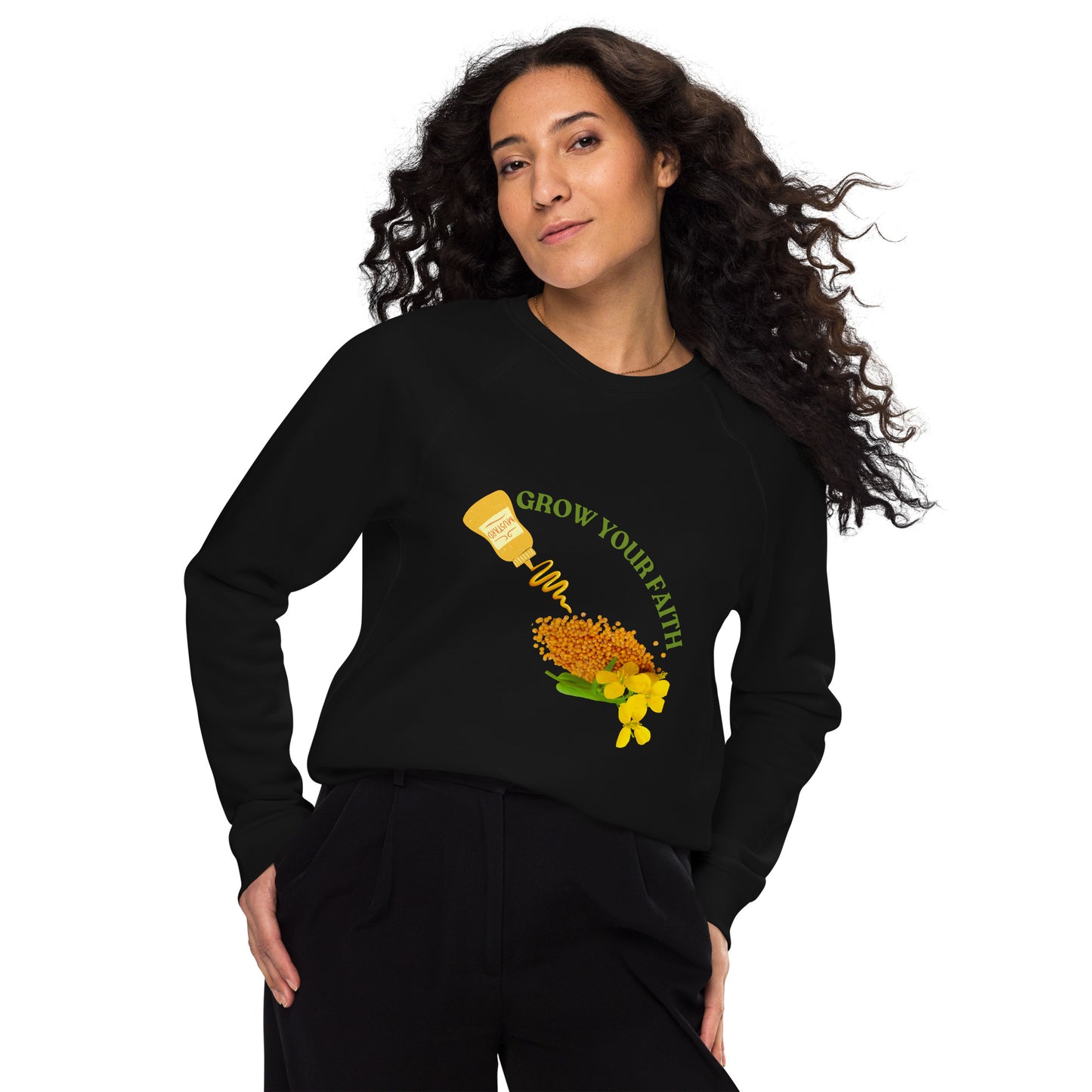 Inspirational organic sweatshirt Unisex