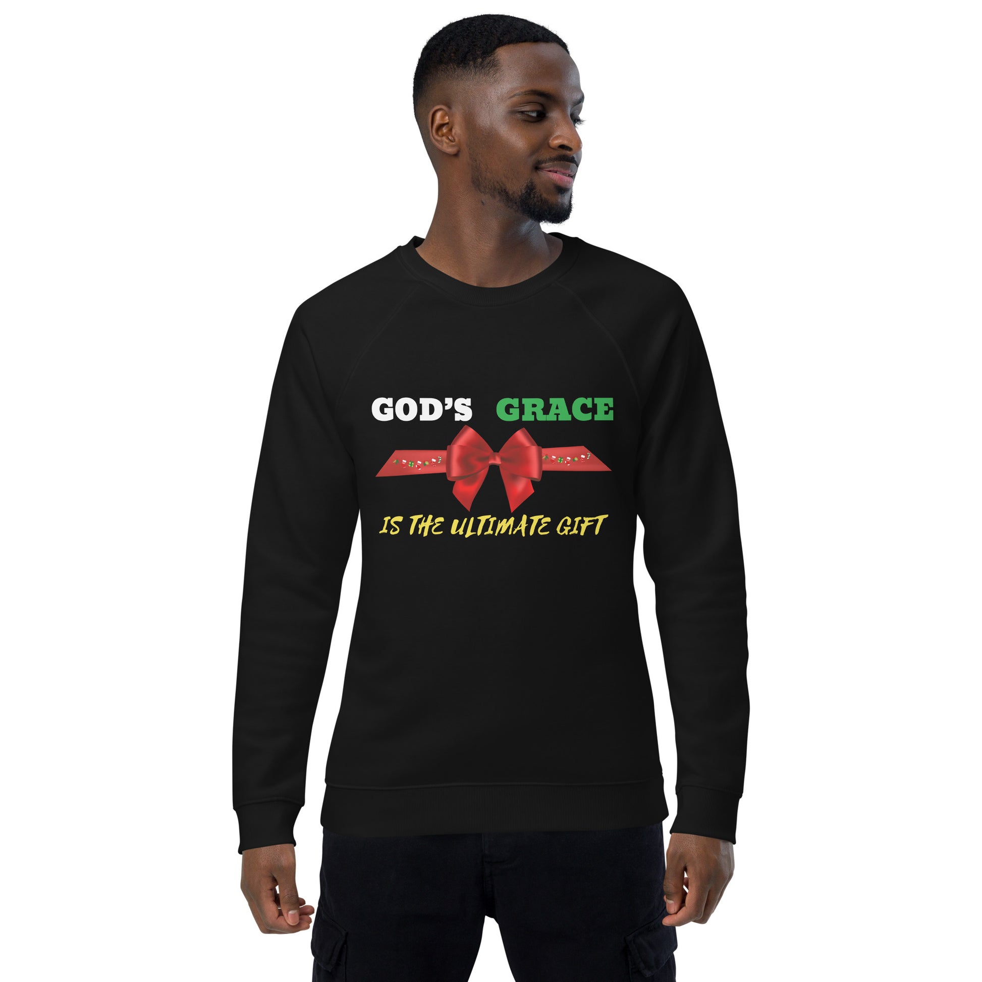 God's Grace Christian Inspirational Christmas Holiday Sweatshirt Unisex