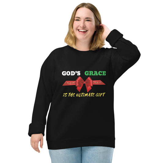 God's Grace Christian Inspirational Christmas Holiday Sweatshirt Unisex