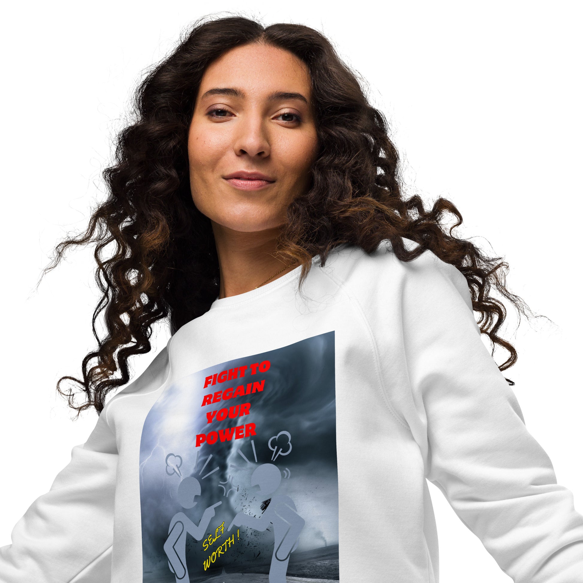 Motivational organic sweatshirt Unisex