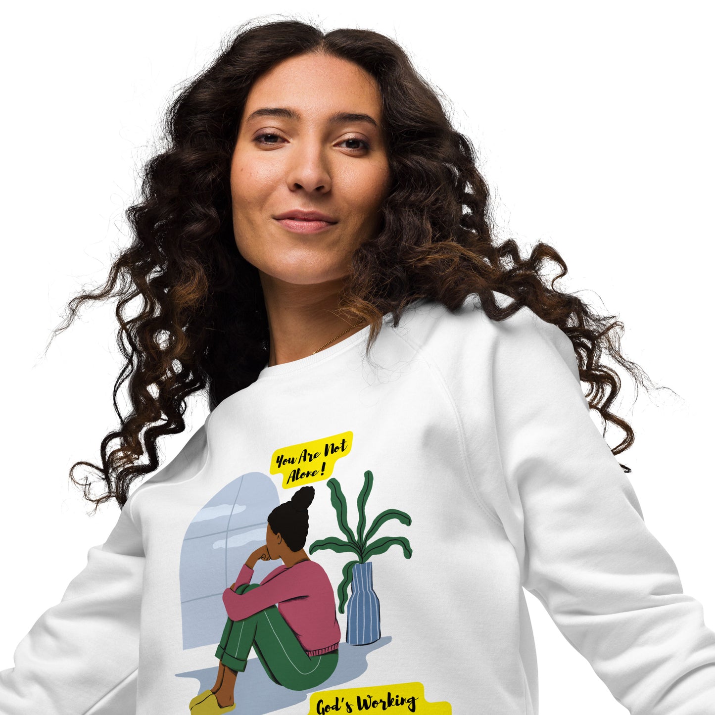 Inspirational organic sweatshirt Unisex