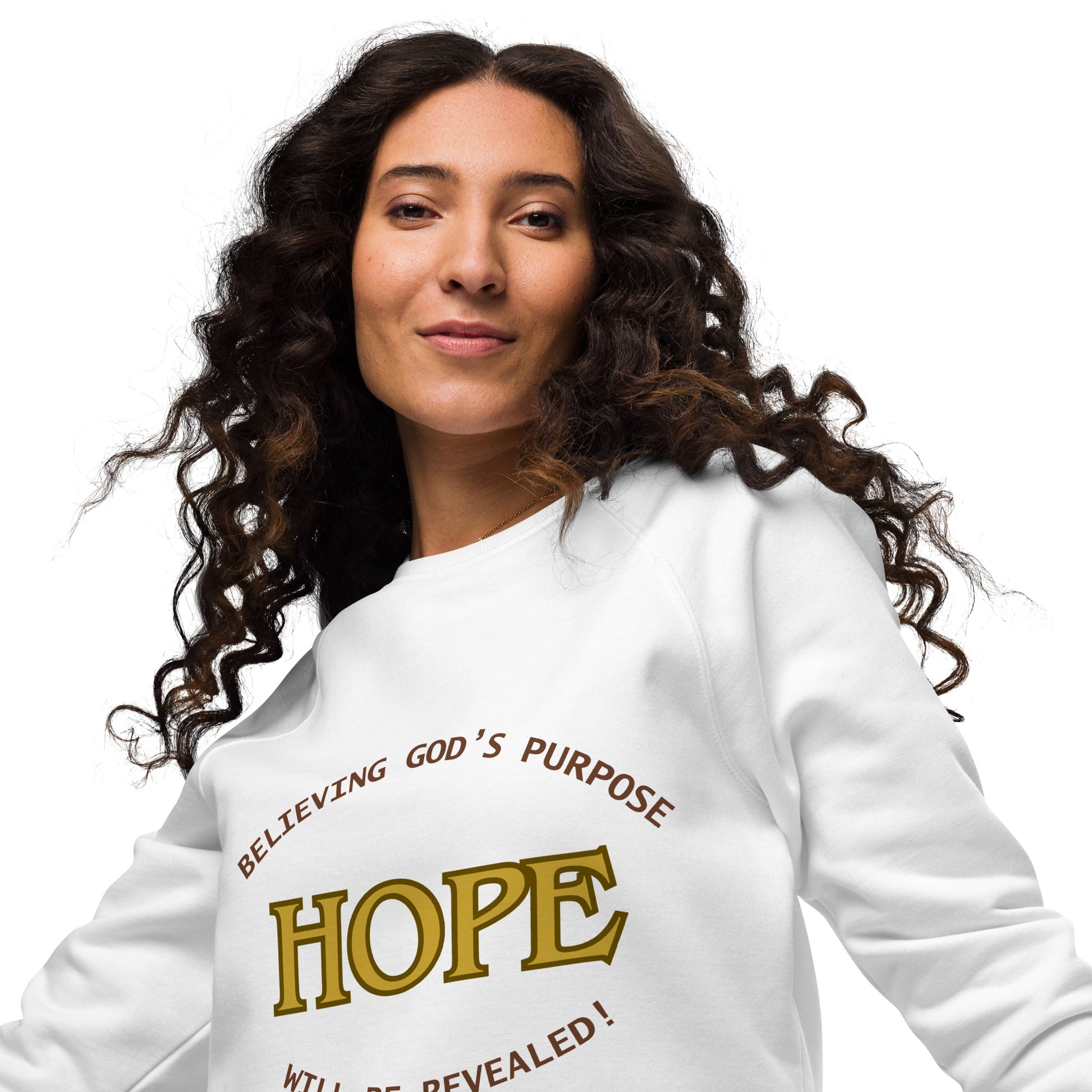 Inspirational organic sweatshirt Unisex