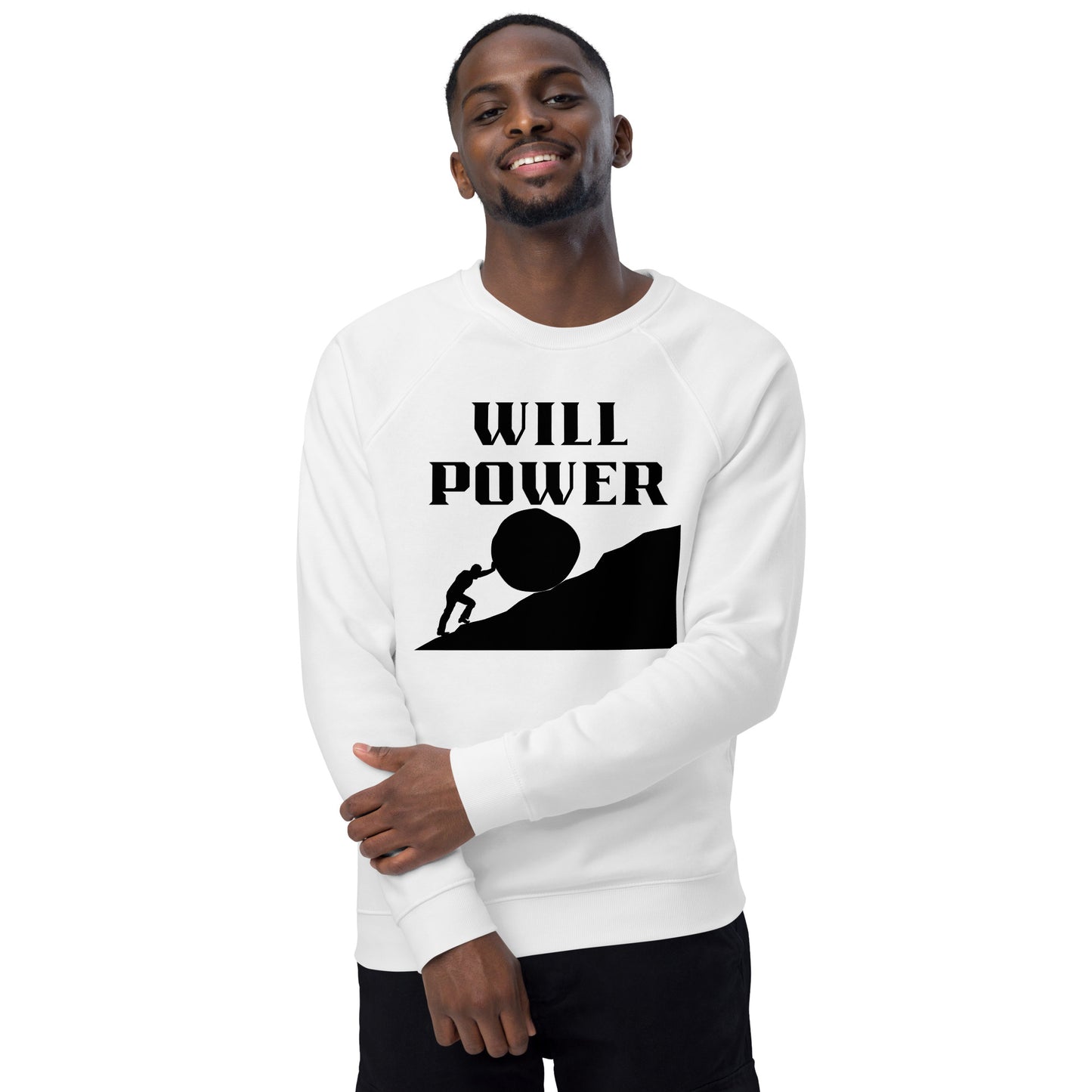 Motivational Sweatshirt Unisex Organic Raglan