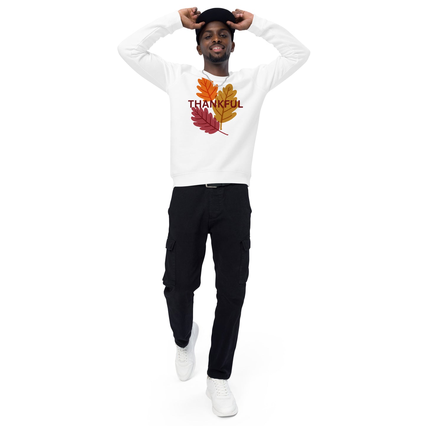 Thanksgiving Holiday Sweatshirt Unisex organic raglan