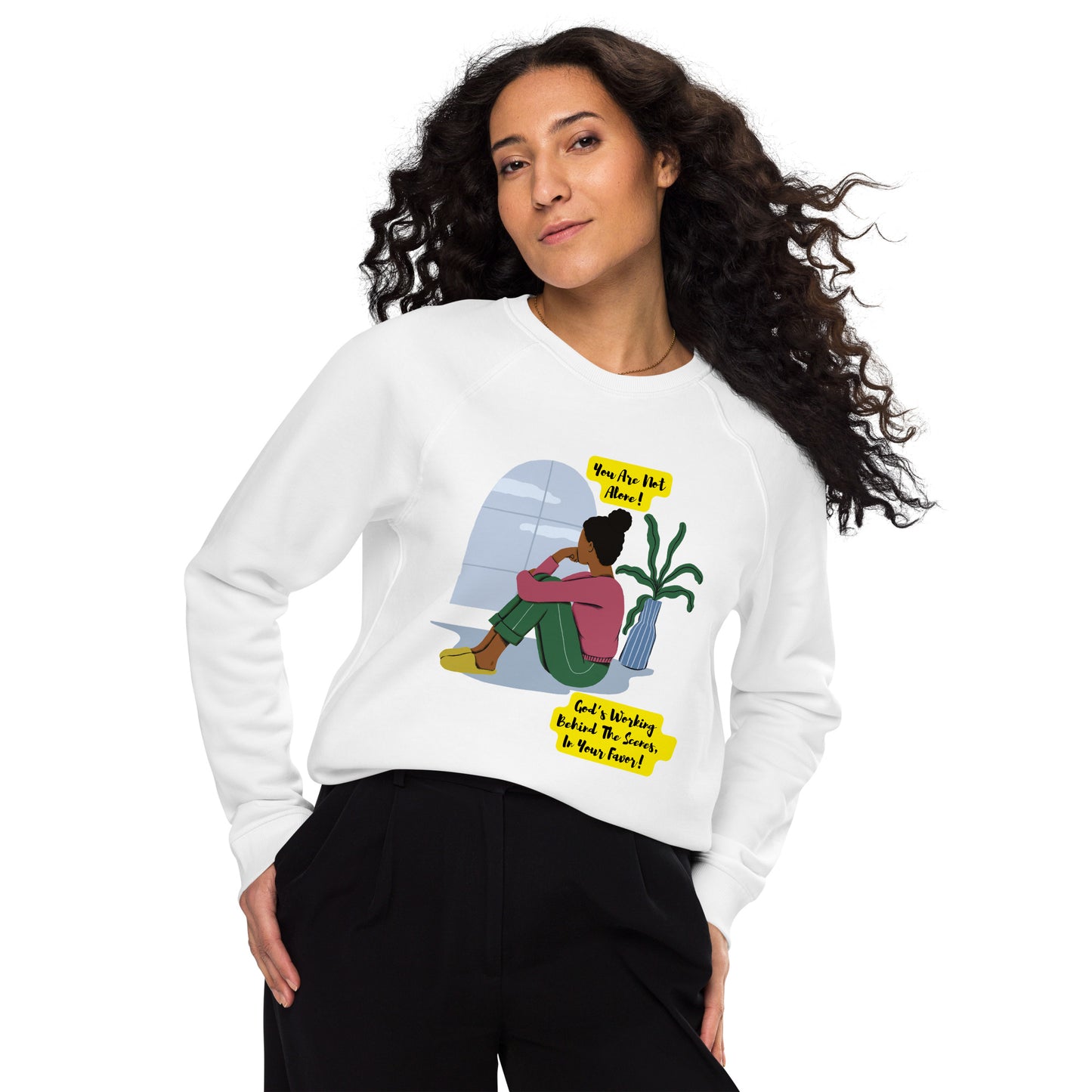 Inspirational organic sweatshirt Unisex