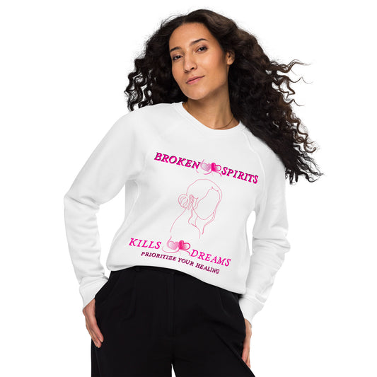 Inspirational organic sweatshirt Unisex