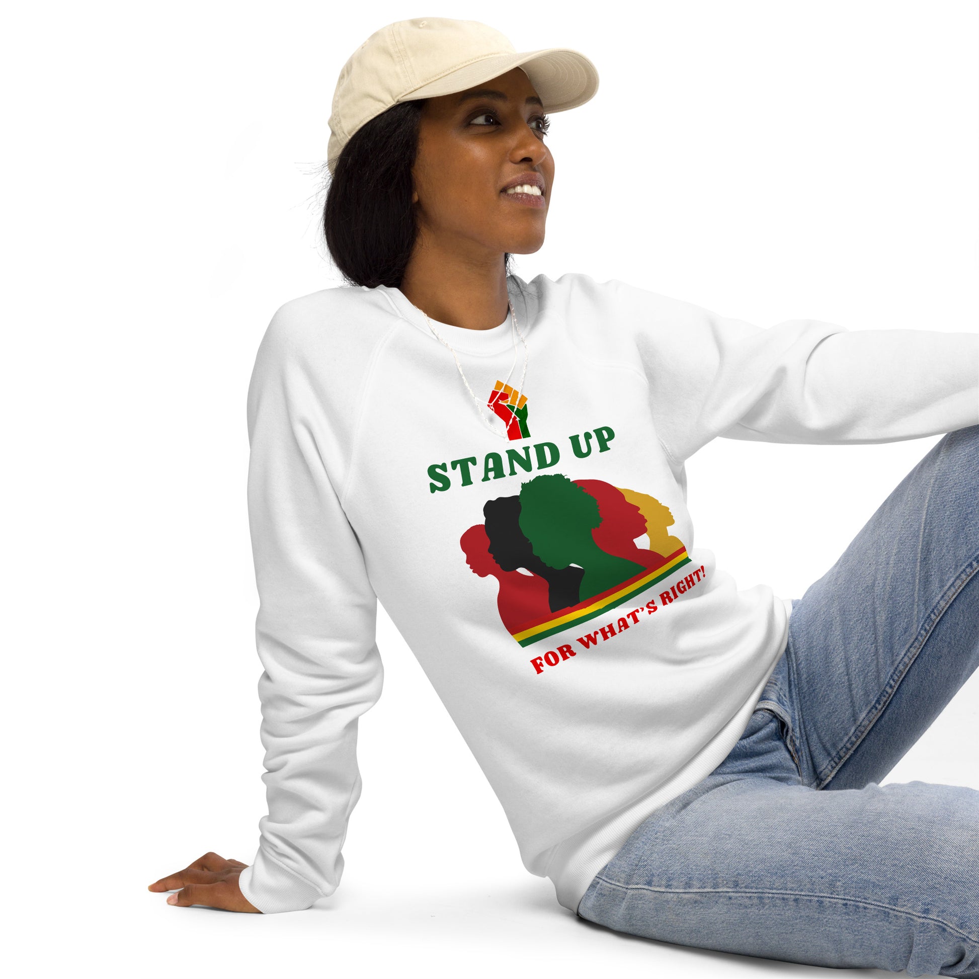 Motivational organic sweatshirt Unisex