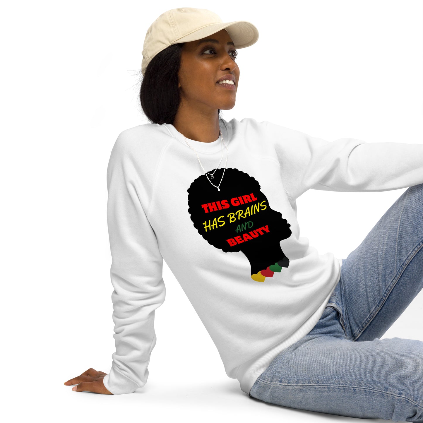 Motivational organic sweatshirt Unisex