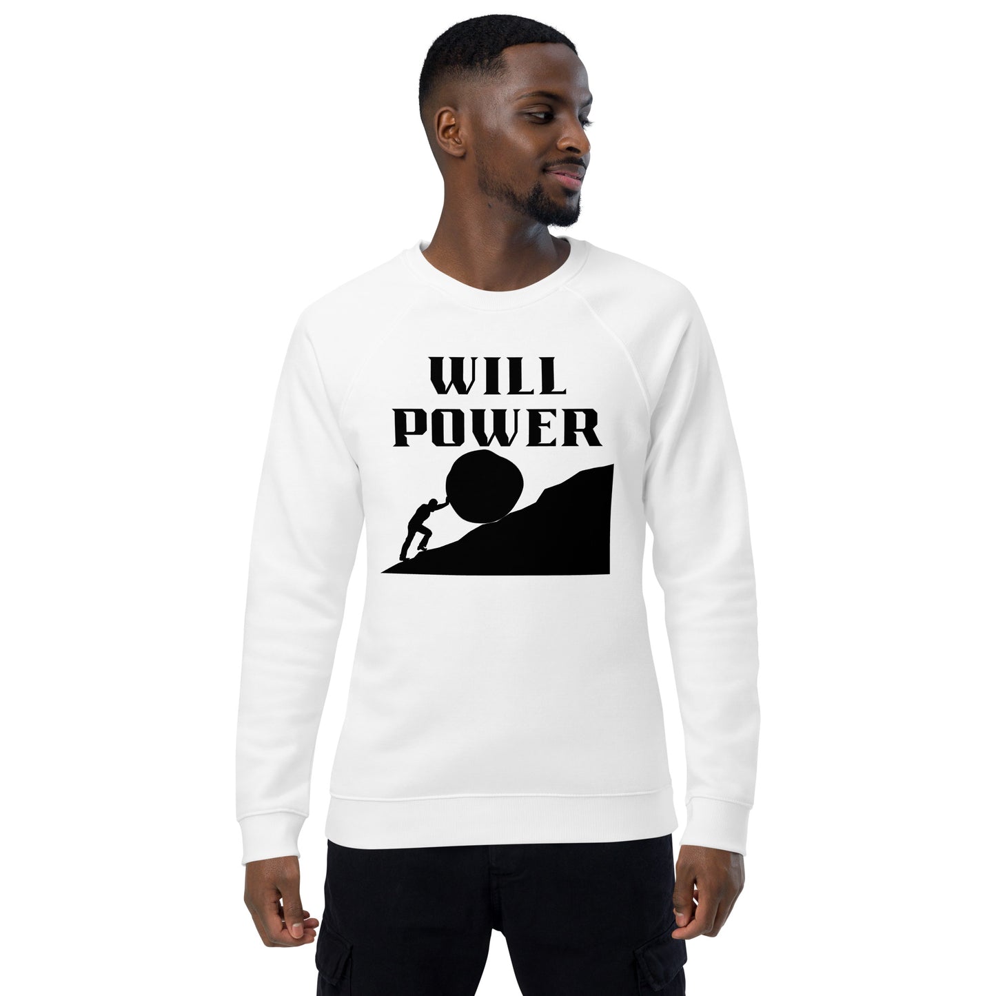 Motivational Sweatshirt Unisex Organic Raglan