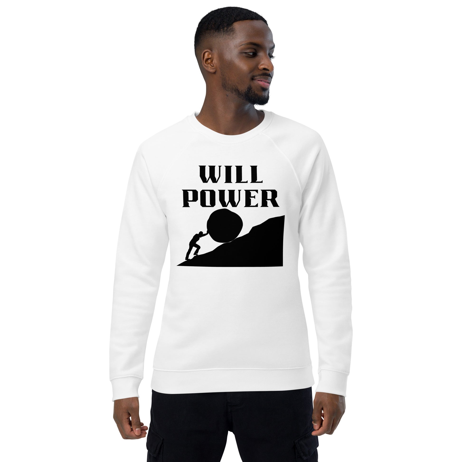 Motivational Sweatshirt Unisex Organic Raglan