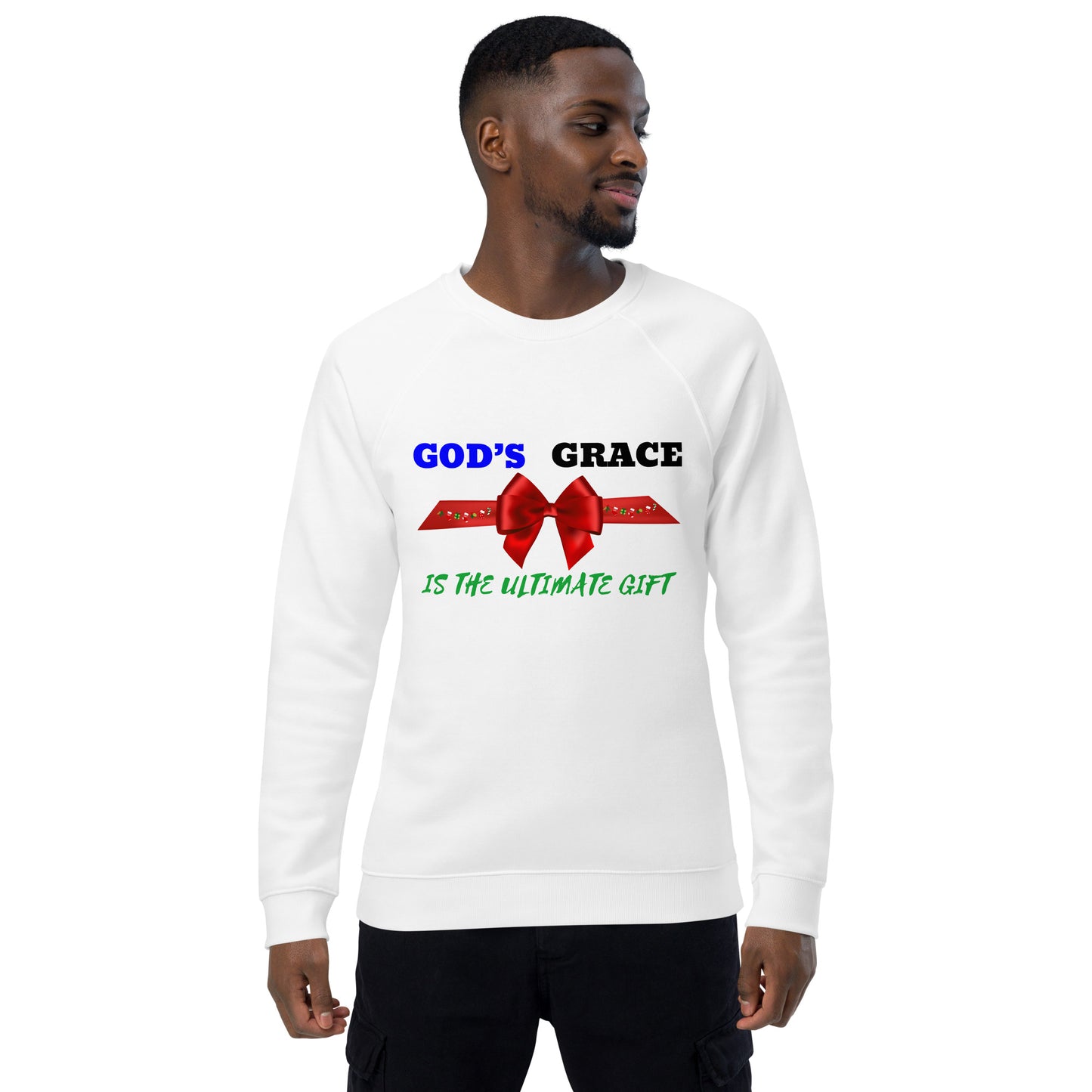 God's Grace Christian Inspirational Christmas Holiday Sweatshirt Unisex