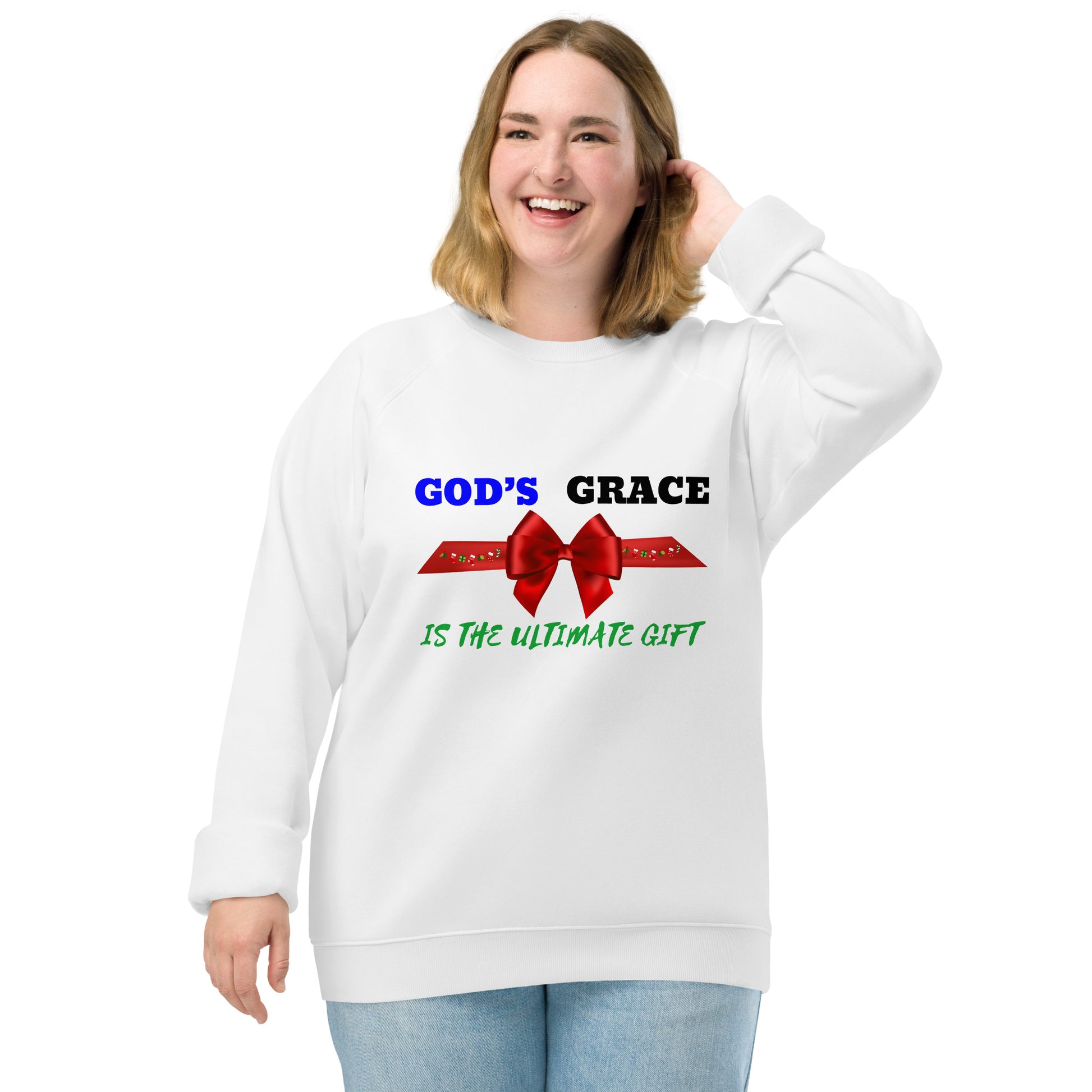 God's Grace Christian Inspirational Christmas Holiday Sweatshirt Unisex