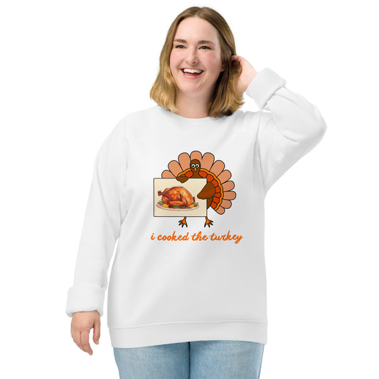 Thanksgiving Holiday Sweatshirt Unisex organic raglan