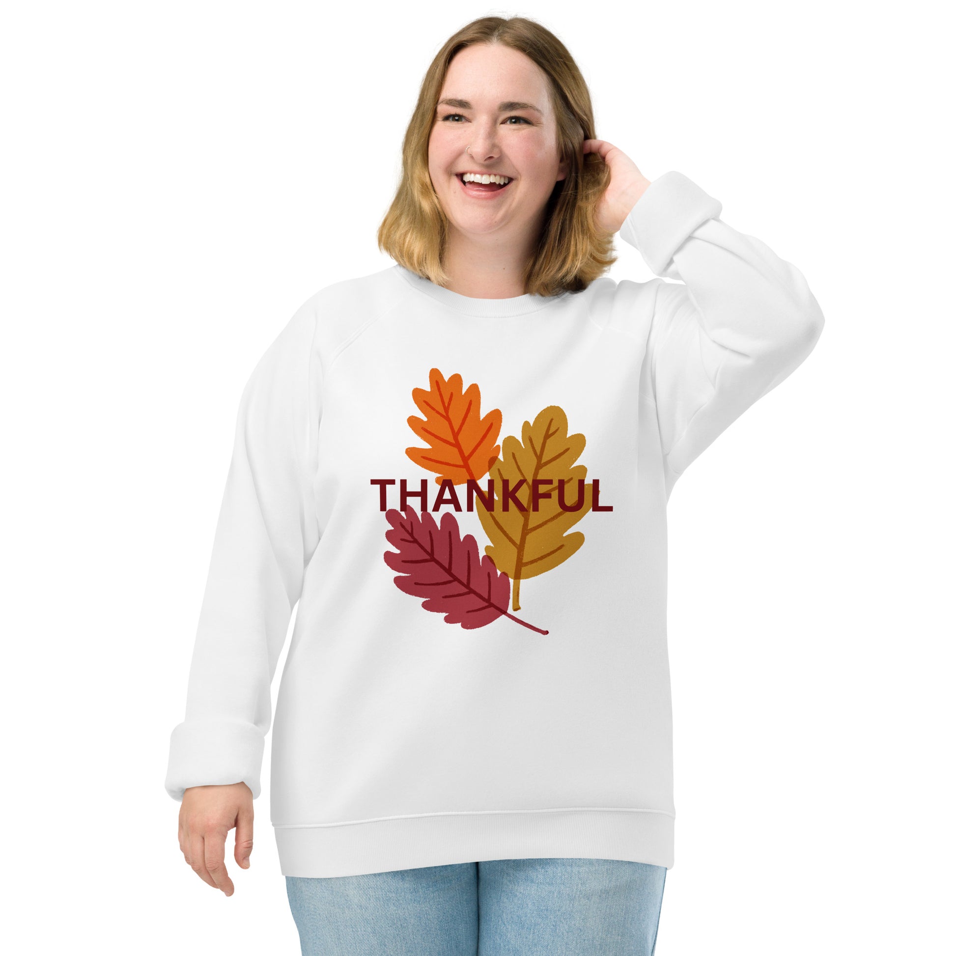 Thanksgiving Holiday Sweatshirt Unisex organic raglan