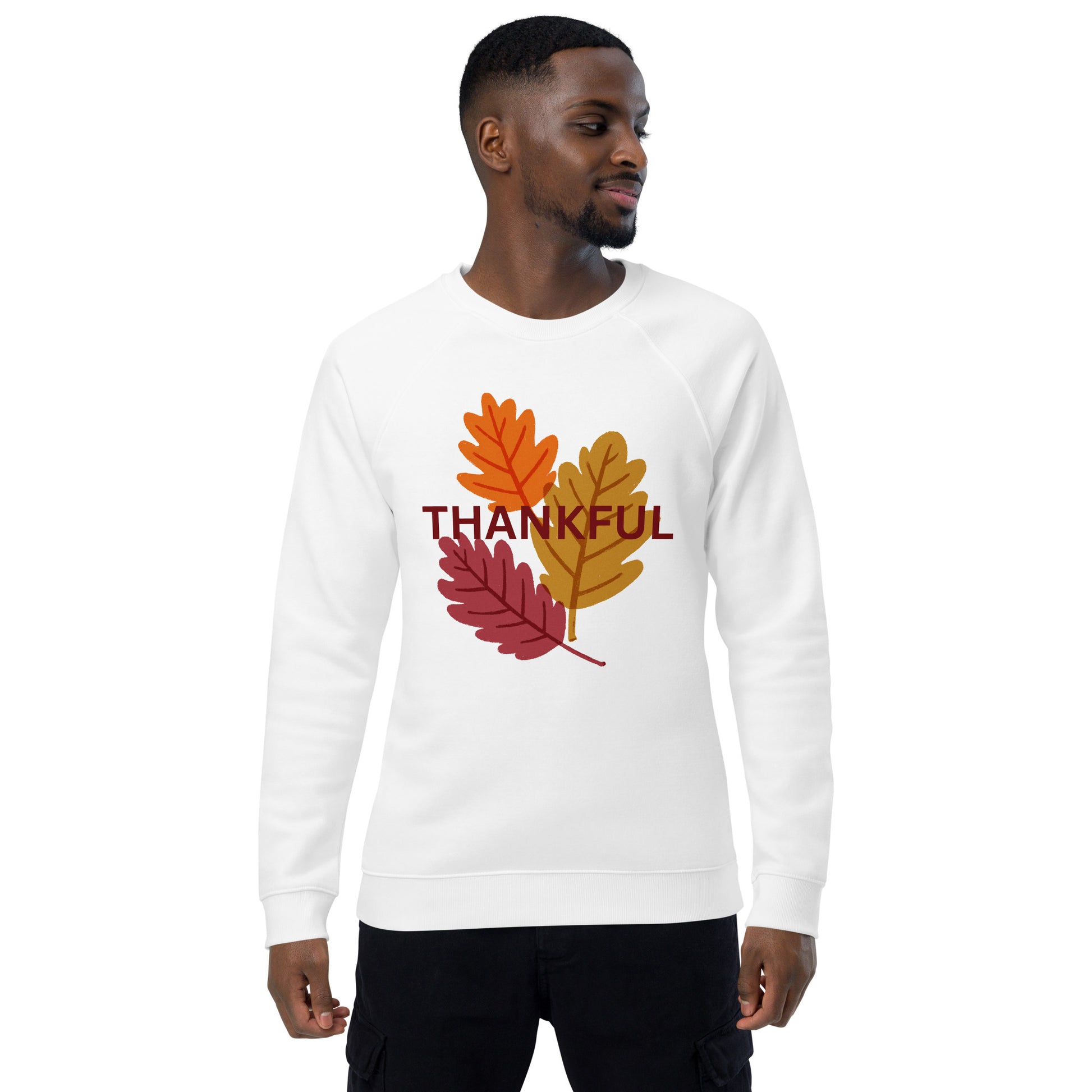 Thanksgiving Holiday Sweatshirt Unisex organic raglan