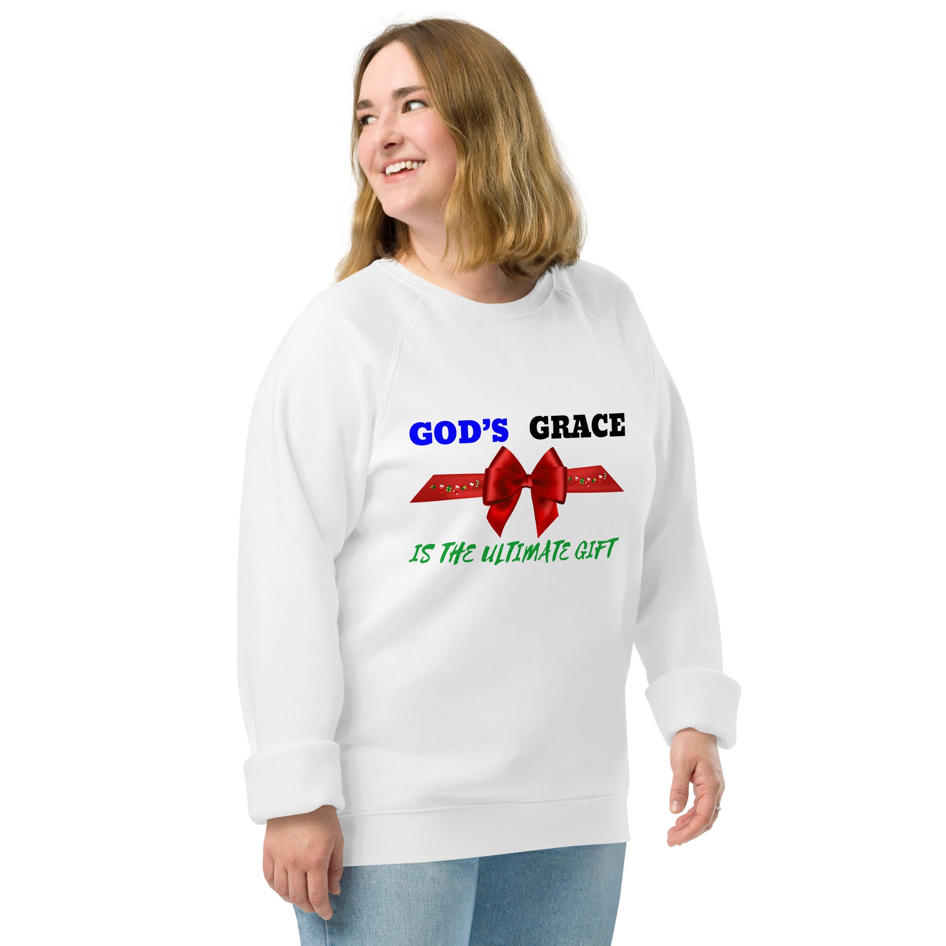 God's Grace Christian Inspirational Christmas Holiday Sweatshirt Unisex