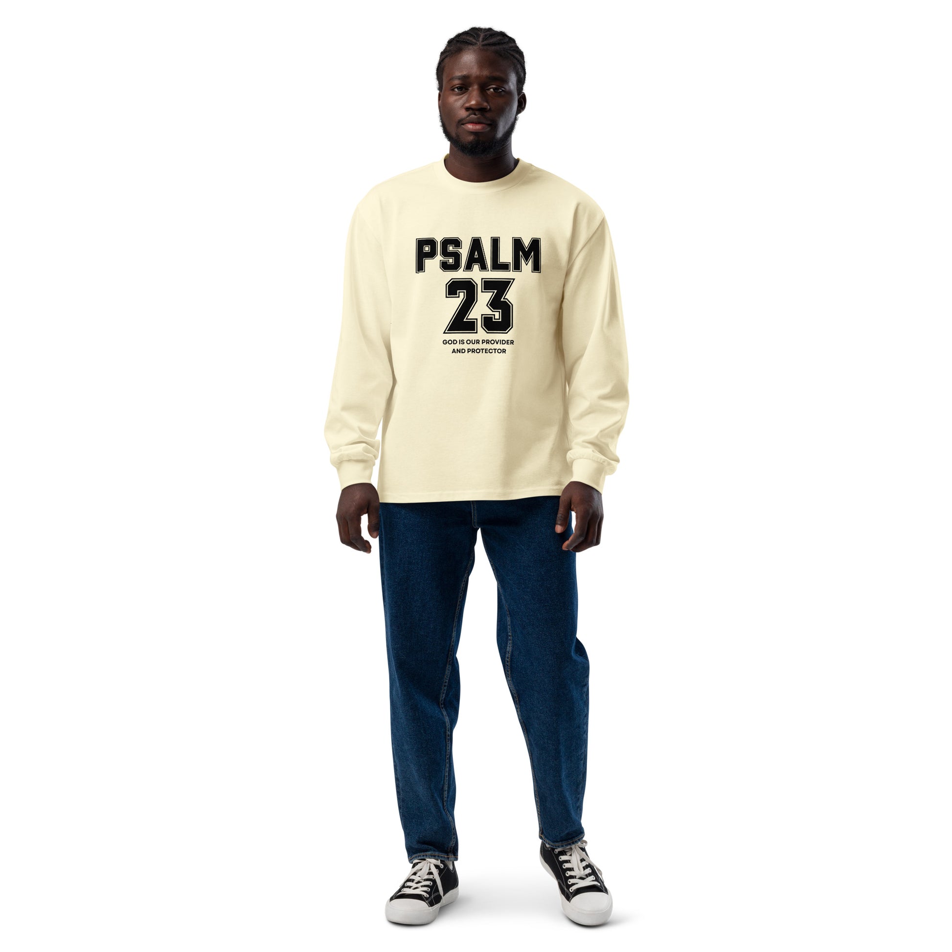 Psalm 23 Inspirational heavyweight long sleeve shirt unisex