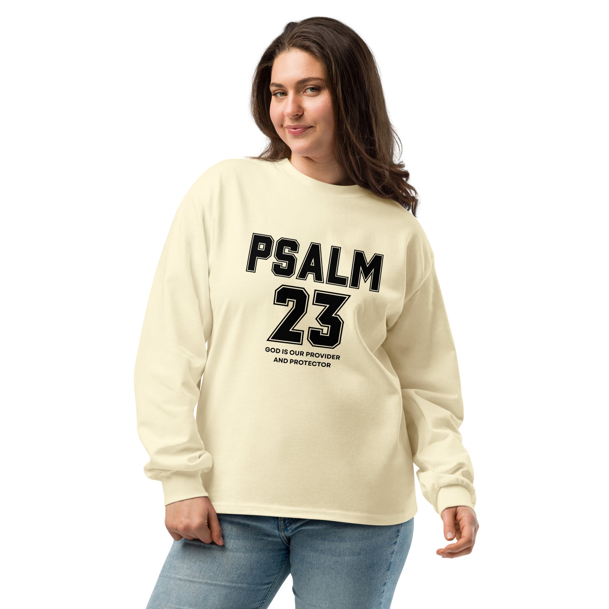 Psalm 23 Inspirational heavyweight long sleeve shirt unisex