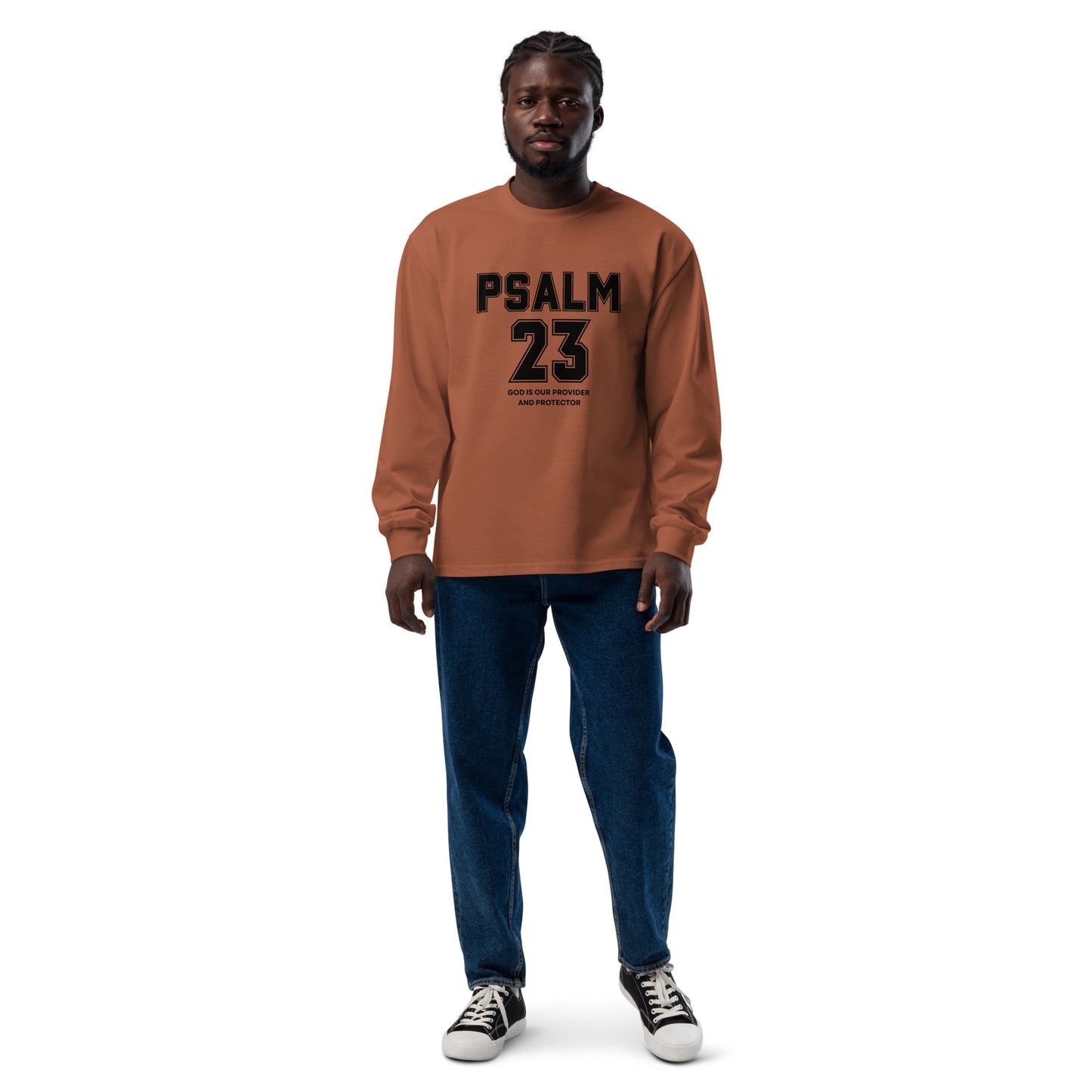 Psalm 23 Inspirational heavyweight long sleeve shirt unisex