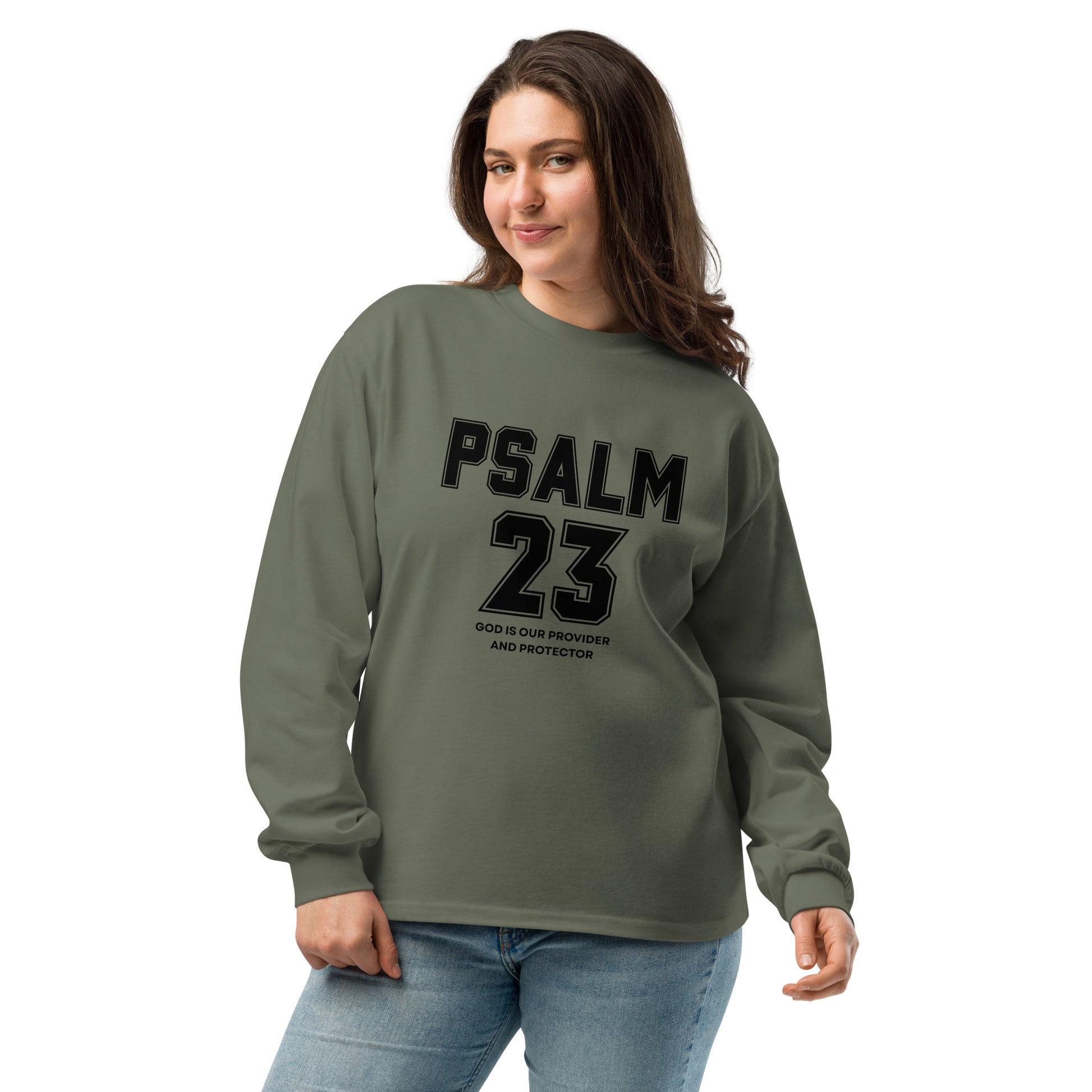 Psalm 23 Inspirational heavyweight long sleeve shirt unisex